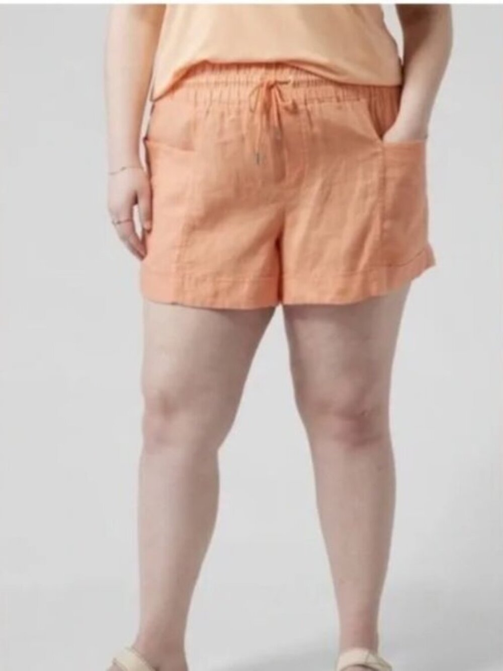 Athleta Cabo Linen 4" Shorts